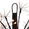 12" Pre-Lit LED Brown Christmas Ball Decoration
